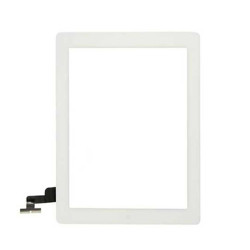 Vitre iPad 2 Blanc (Vitre + tactile) + adhésifs (A1395 / A1396 / A1397)