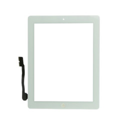 Toucheinheit iPad 4 weiß (Gehäuse + Touch) + Klebefolie