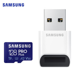 Carte Micro SDXC Pros Plus Samsung 128GB + Lecteur USB