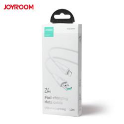 Cable Joyroom USB Vers Lightning 2.4A Surpass Series 1.2M Blanco (S-UL012A11)