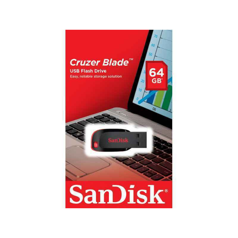 Clé USB 64Go SanDisk Cruzer Blade