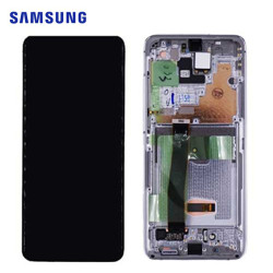 Samsung Galaxy S20 Ultra Display senza telecamera (SM-G988) Pacchetto di manutenzione bianco