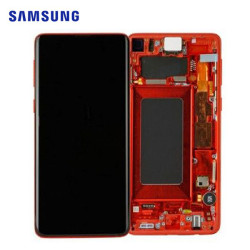 Écran Samsung Galaxy S10 Cardinal Rouge Service Pack