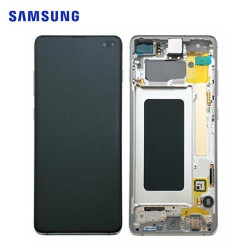 Display Samsung S10 Plus (SM-G975F) weiß Service Pack