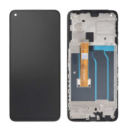 Screen Replacement With Frame for Realme 7 5G Black