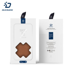 Cover Rabat Magnetico iPhone 14 Plus Dux Ducis Skin X2 Marrone