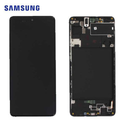 Ecran Samsung Galaxy A71 (SM-A715) Noir Service Pack