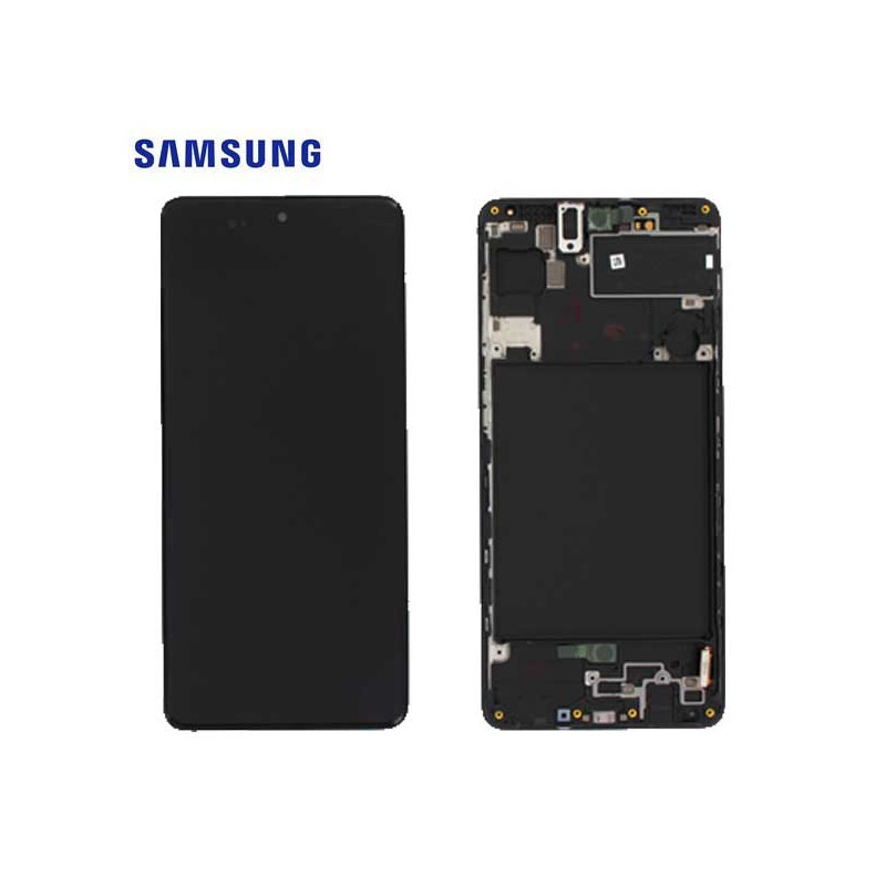 Ecran Samsung Galaxy A71 (SM-A715) Noir Service Pack