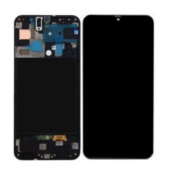 Samsung A70( A705FD) Incell-Bildschirm schwarz (mit Gehäuse)