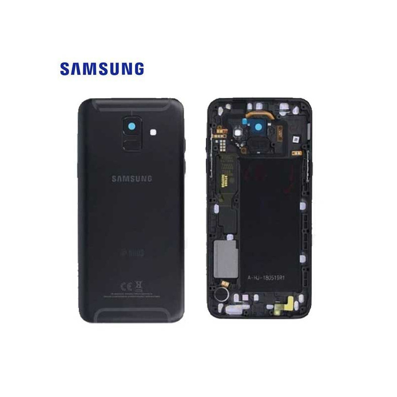 Back Cover Samsung A6 2018 Noir Single Sim Service Pack