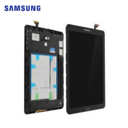 Ecran Samsung Tab E Noir (LCD + Vitre, T560 / T561) Service Pack