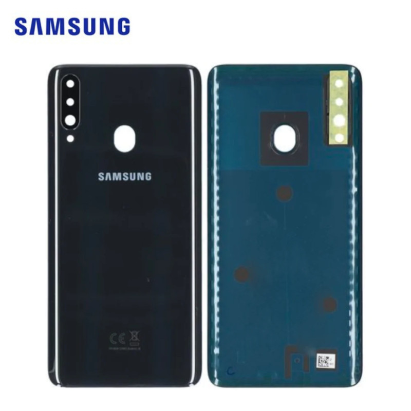 Back Cover Samsung Galaxy A20S (SM-A207) Noir Service Pack