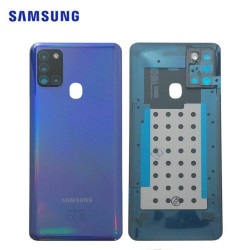 Vidrio trasero azul Samsung A21S Service Pack