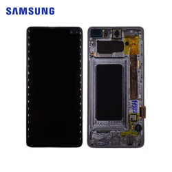 Ecran Samsung Galaxy S10 Plus Prisme Argent (SM-G975) Service Pack