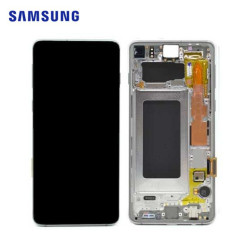 Ecran Samsung S10 Argent (SM-G973) Service Pack