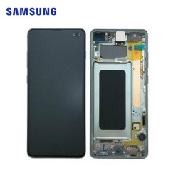 Écran Samsung Galaxy S10 Plus Vert Service Pack