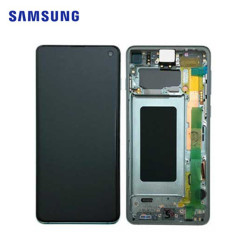 Schermo Samsung S10 / SM-973F  Verde (Service Pack)