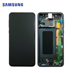 Schermo Samsung S10  E / SM-G970 Negro (Service Pack)