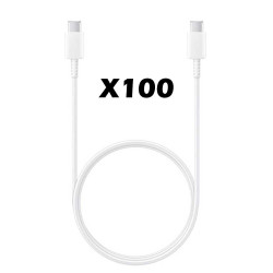Lote de 100 Cables USB-C a USB-C 1M Blanco