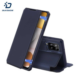 Custodia Portafoglio Dux Ducis Skin X Samsung Galaxy A42 5G Azzurro