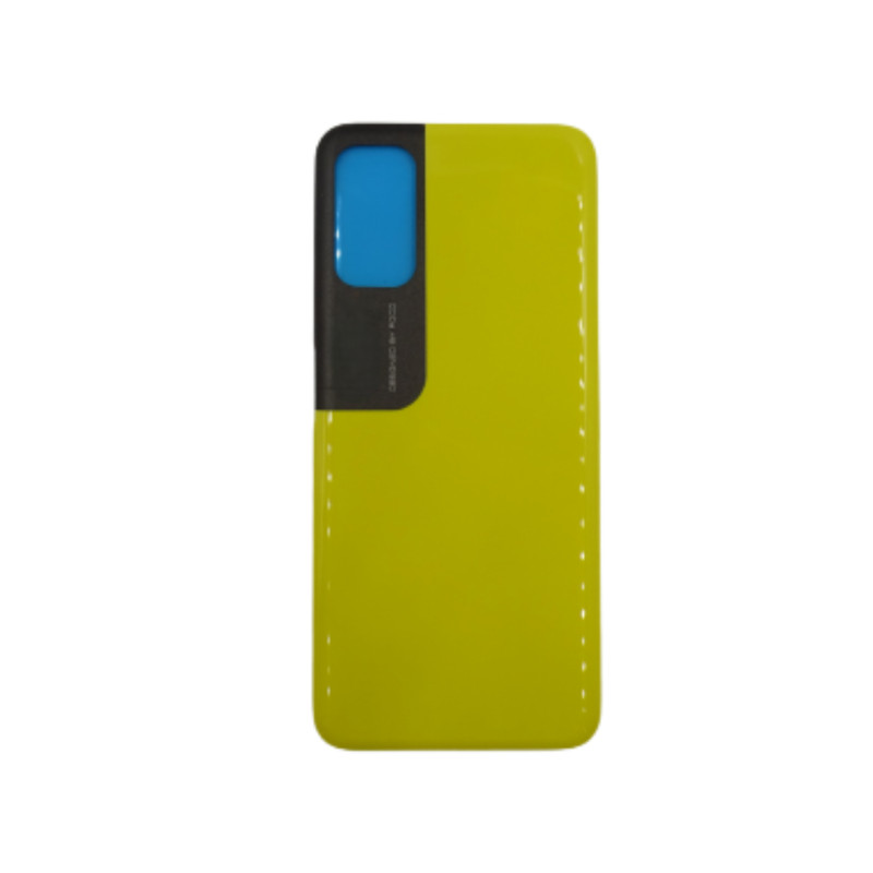 Back Cover with Adhesive compatible with Xiaomi Poco M3 Pro 5G Yellow