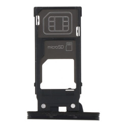 SIM Card Tray with Card Cap for Sony Xperia XZ2 Dual Card Version Black