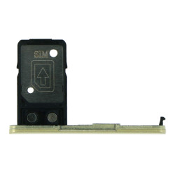 SIM Card Tray with Card Cap for Sony Xperia L2 Single Card Version Gold