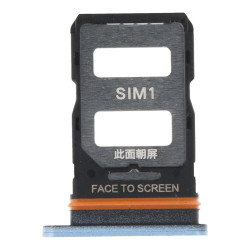 SIM Card Tray for Xiaomi Redmi Note 12 Pro+ 5G Dual Card Version Blue