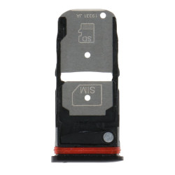 SIM Card Tray for Motorola One Zoom Dual Card Version Black