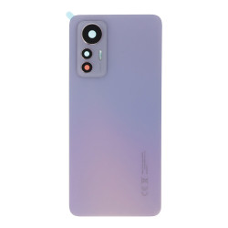 Battery Door + Battery Door Adhesive + Back Camera Lens and Bezel for Xiaomi 12 Lite Pink