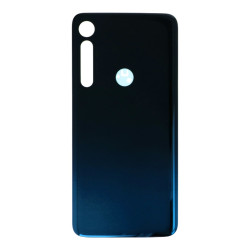 Back Cover Avec Adhésif Motorola One Macro Bleu Compatible