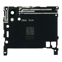 Motherboard Retaining Bracket with Camera Lens+Bezel+Flash Light for Sony Xperia L1 Black