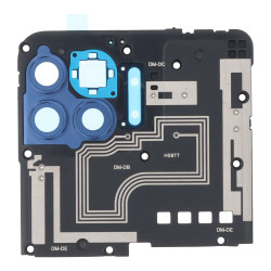 Motherboard Retaining Bracket with Camera Lens for Motorola One 5G Blue