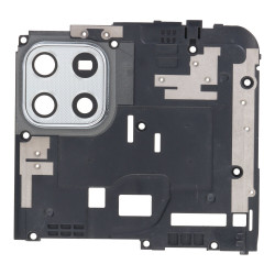 Motherboard Retaining Bracket with Camera Lens and Bezel for Motorola Moto G 5G White