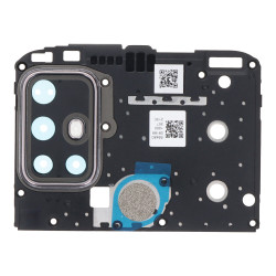 Motherboard Retaining Bracket with Back Camera Bezel for Motorola Moto G30 Purple