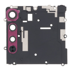 Motherboard Retaining Bracket with Back Camera Bezel for Motorola Edge Purple