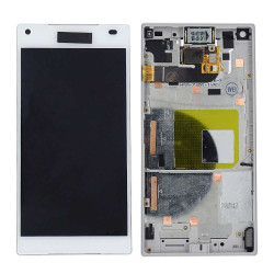 Sony Xperia Z5 Mini Display Weiß Mit Rahmen