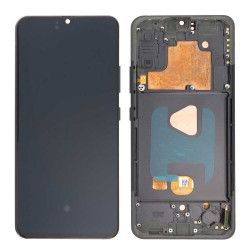 Screen Replacement With Frame for Samsung Galaxy A90 5G Black