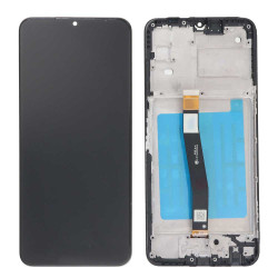 Screen Replacement With Frame for Samsung Galaxy A22 5G Black