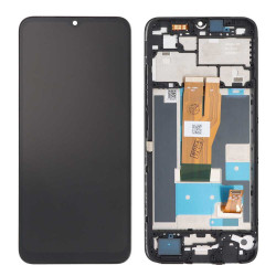Screen Replacement With Frame for Realme Narzo 50A Prime Black