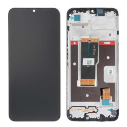Screen Replacement With Frame for Realme C31 Black